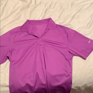 Purple Nike golf shirt